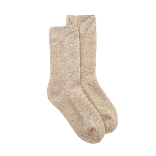 NZ made possum merino wool socks natural