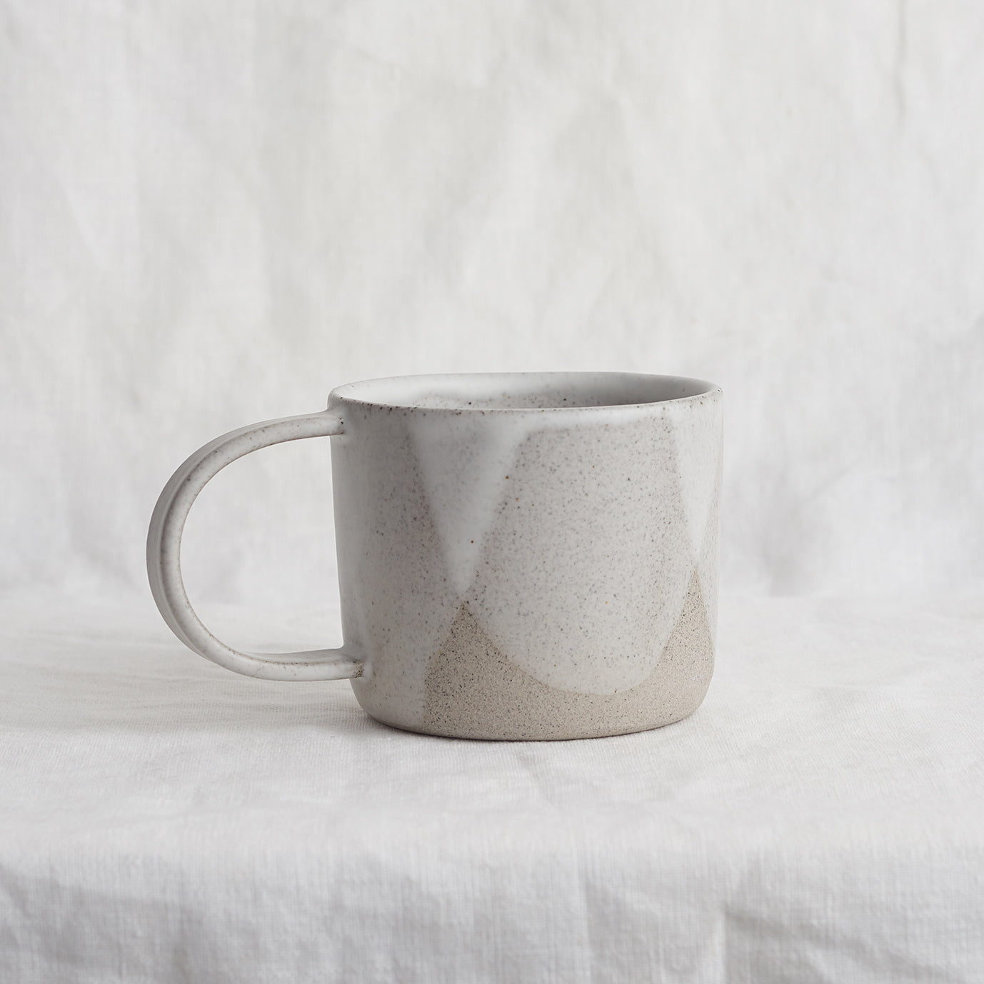 NZ made straight shaped mug natural wave