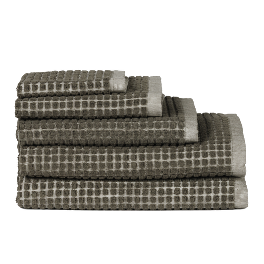 Nero cotton bath towel range ivy