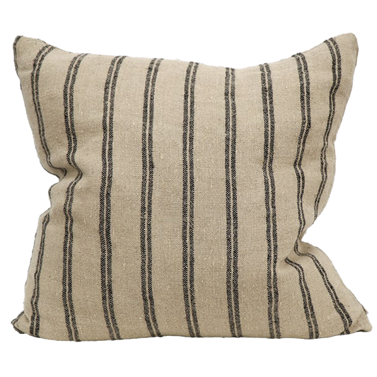 Nanette striped linen cushion cover 55cm