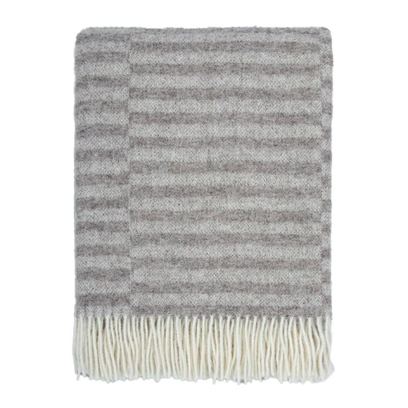 Noah NZ wool throw 130 x 190cm oatmeal