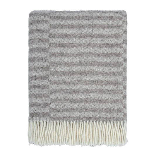 Noah NZ wool throw 130 x 190cm oatmeal