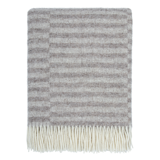 Noah NZ wool throw 130 x 190cm oatmeal