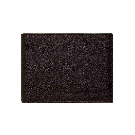 Noah leather wallet chocolate