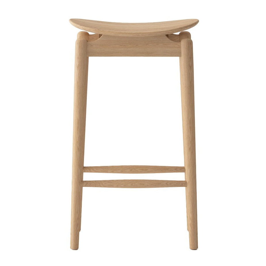 Nord solid oak bar stool natural 67cm