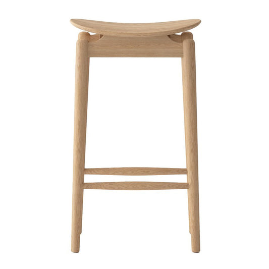 Nord solid oak bar stool natural 67cm