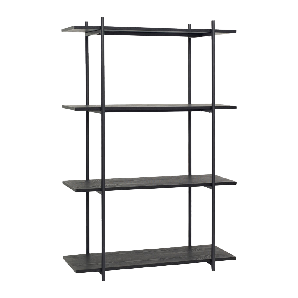 Norm shelving unit black 150cm high