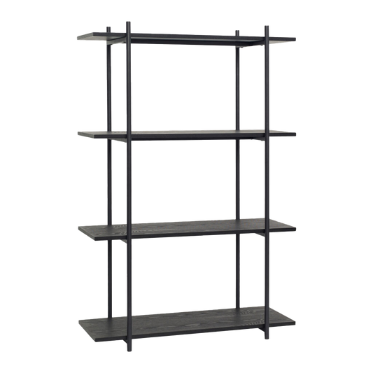 Norm shelving unit black 150cm high