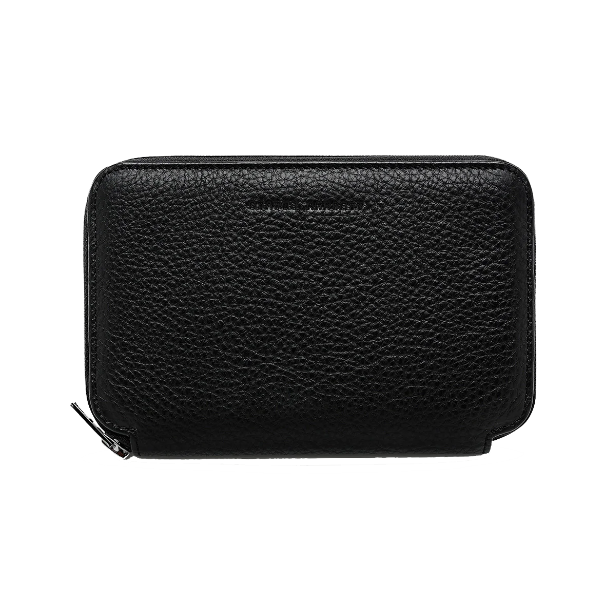 Nowhere to be found leather passport wallet black