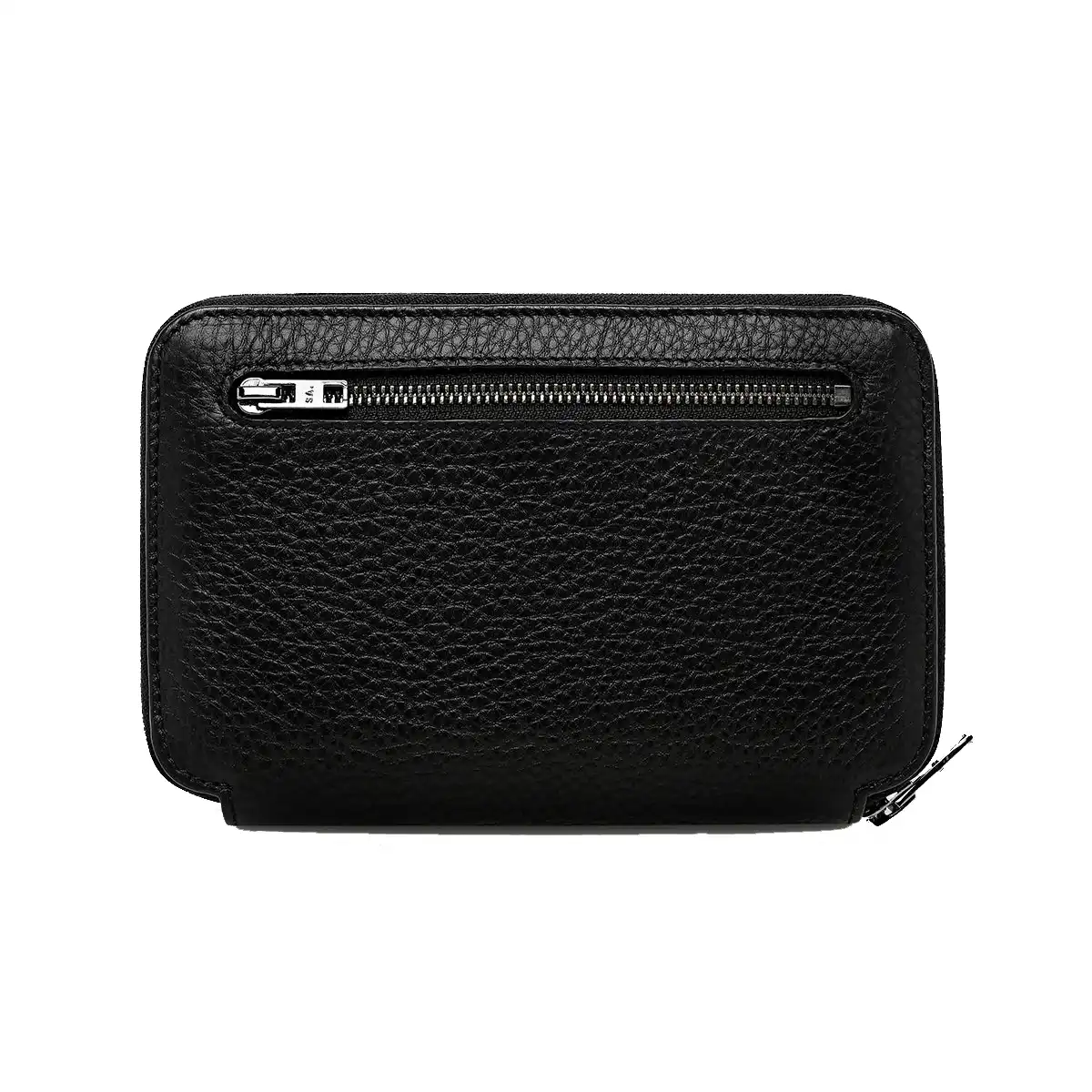 Nowhere to be found leather passport wallet black