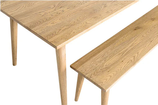 Vaasa oak bench seat natural 150cm