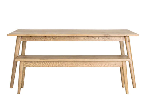 Vaasa oak bench seat natural 150cm