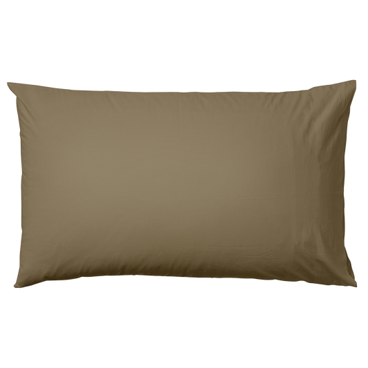 Organic cotton pillowcase pair olive