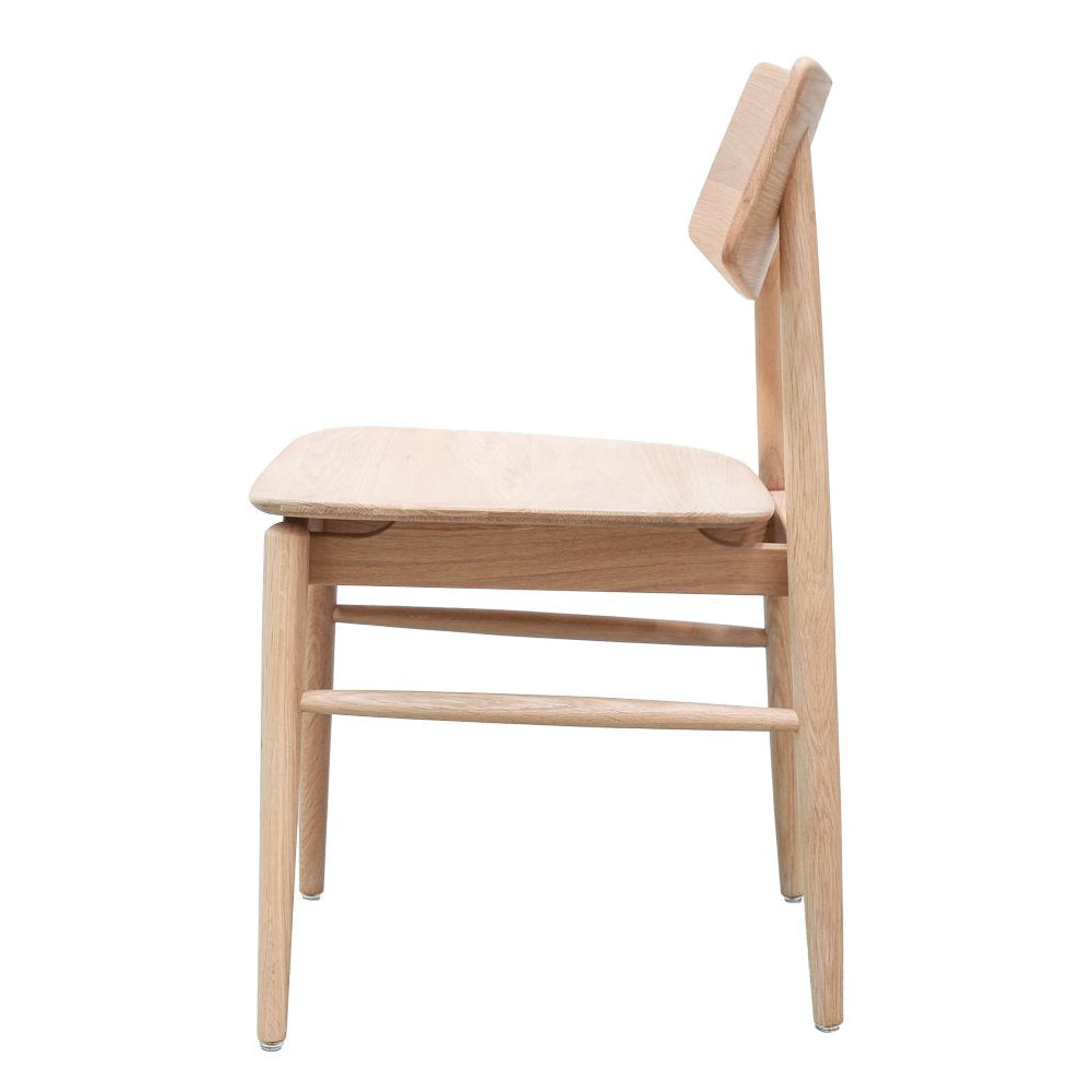 Oscar solid oak dining chair natural
