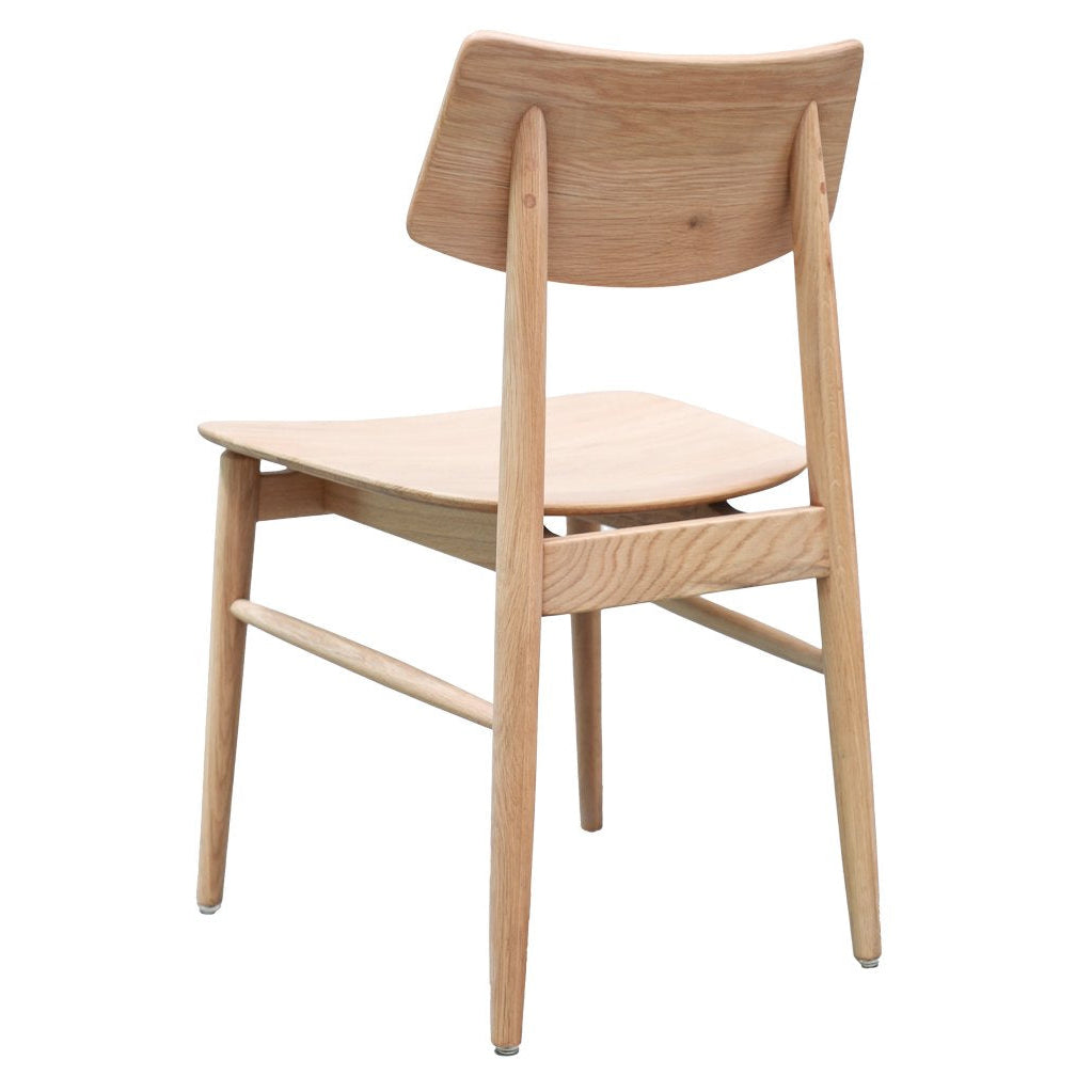 Oscar solid oak dining chair natural