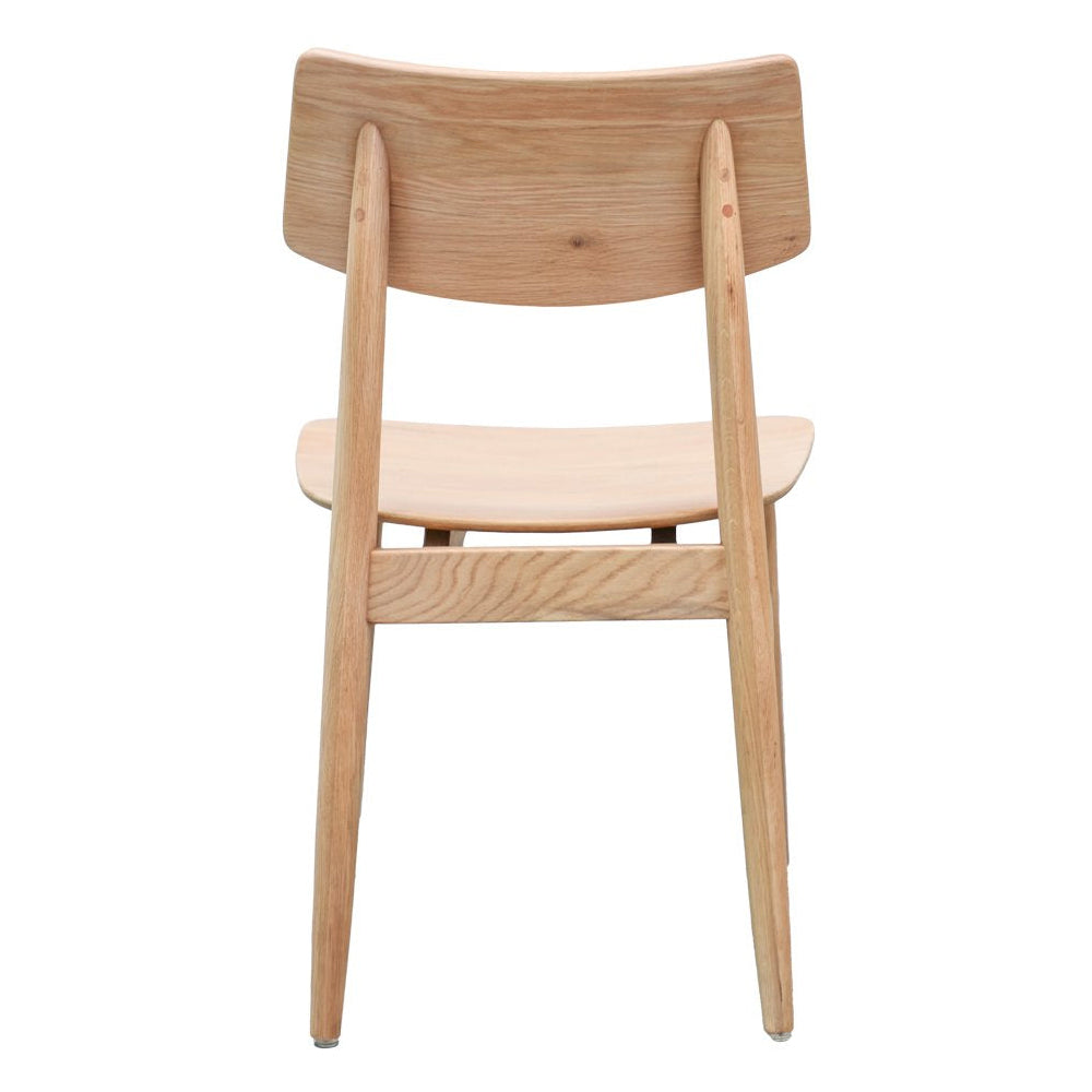 Oscar solid oak dining chair natural