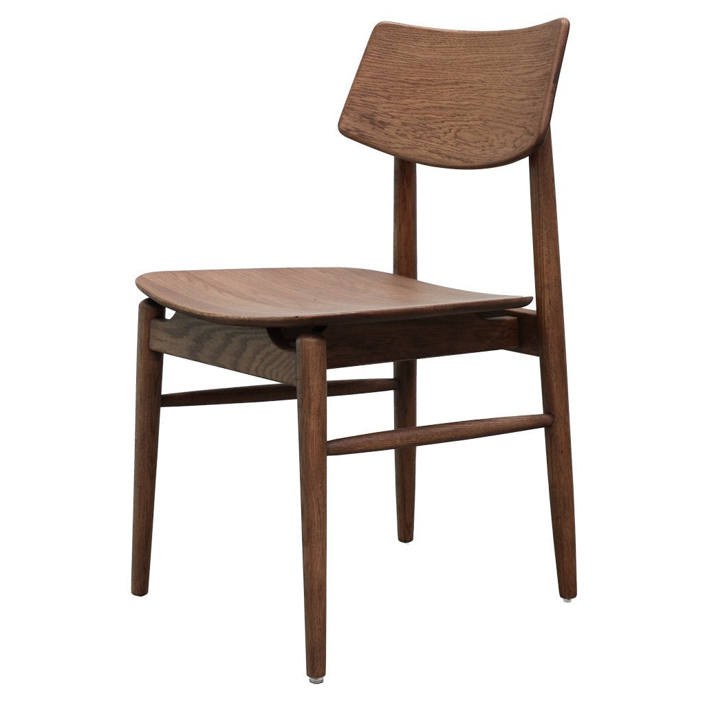 Oscar solid oak dining chair walnut