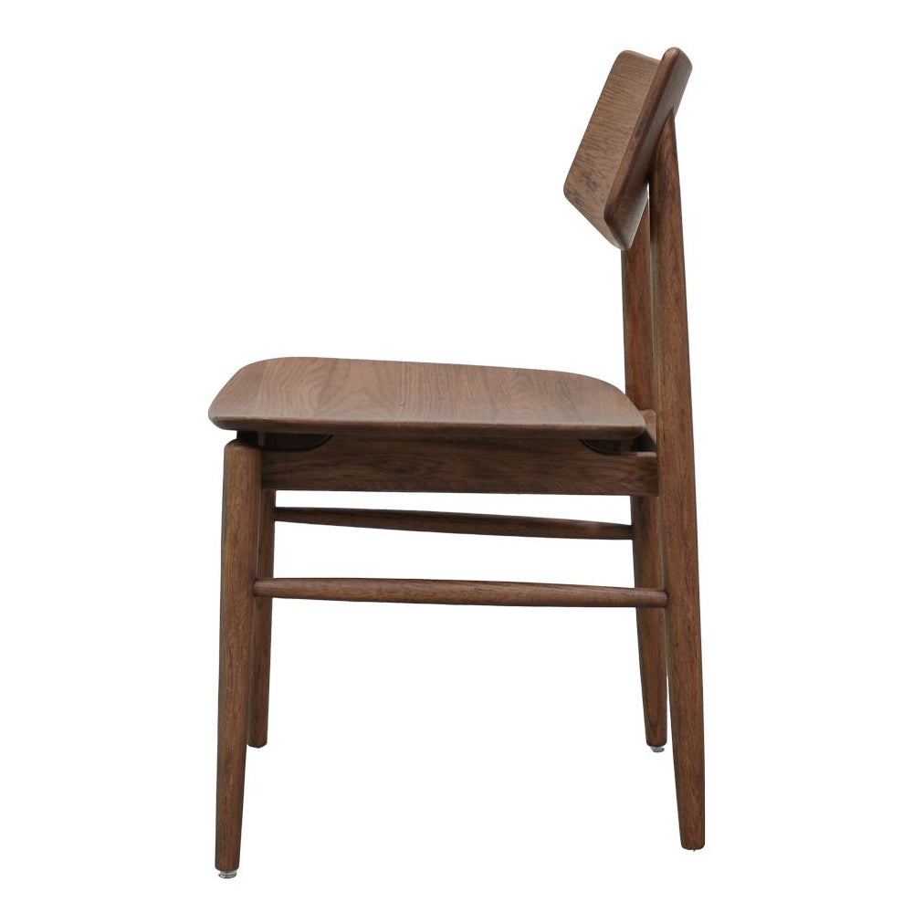 Oscar solid oak dining chair walnut
