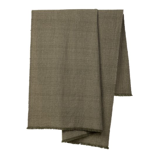 Oslo lambswool throw kale