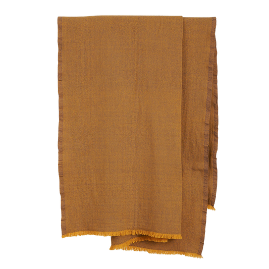 Oslo lambswool throw satsuma