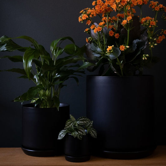 Oslo planter medium black