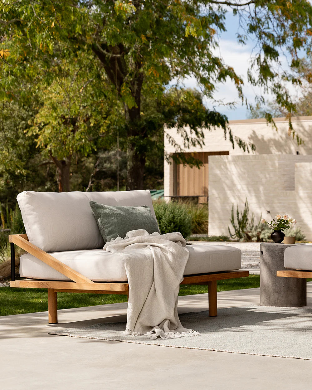 Outdoor Clipper cushion eucalyptus 40 x 60cm