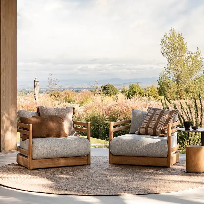 Outdoor Clipper cushion tobacco 40 x 60cm