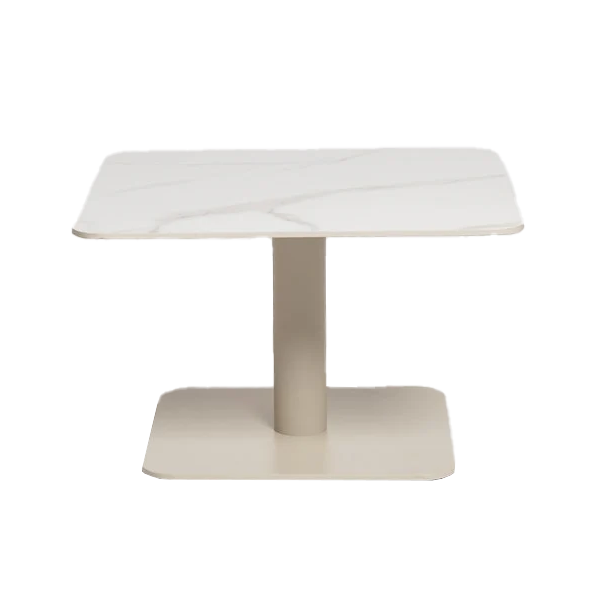 Outdoor stone top side table natural