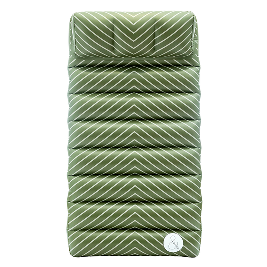 Oversized pool lilo 180cm olive