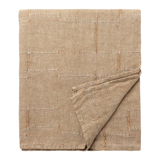 Palermo french linen bedcover caramel