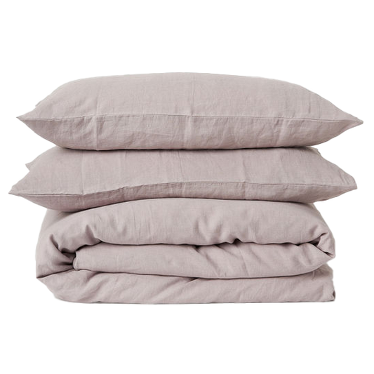Linen duvet cover pansy