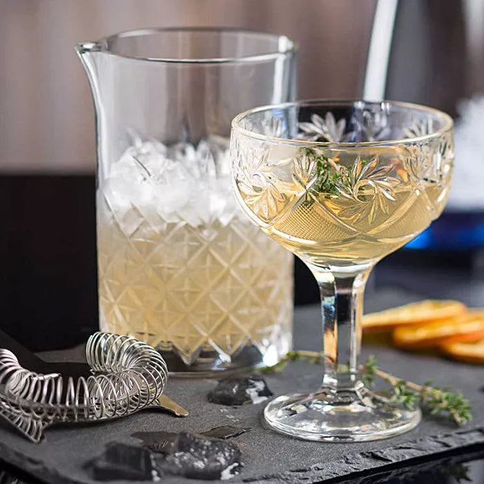 Cut glass cocktail stirring jug 725ml