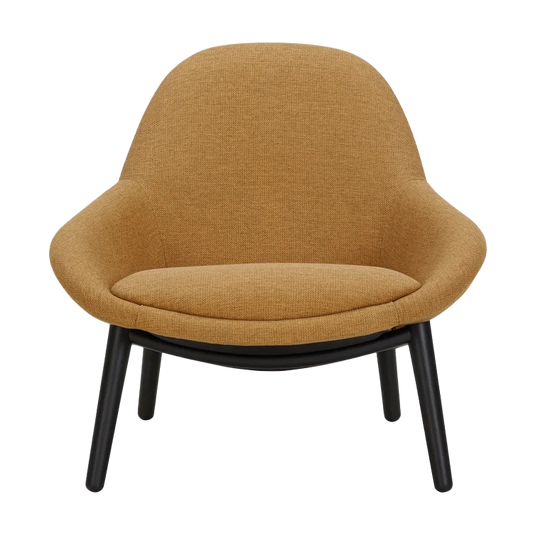 Perrie occasional chair mustard with black frame