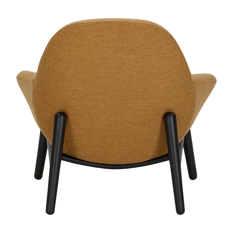 Perrie occasional chair mustard with black frame