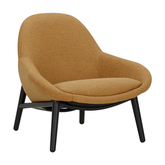 Perrie occasional chair mustard with black frame