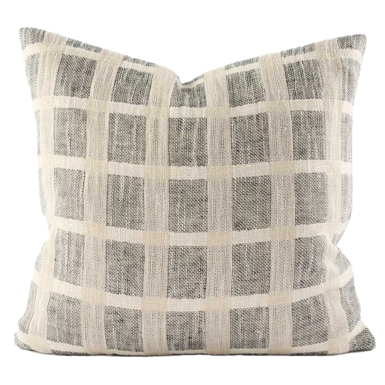 Petra hand woven linen cotton cushion cover 50cm