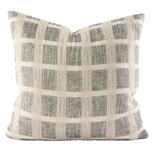 Petra hand woven linen cotton cushion cover 50cm
