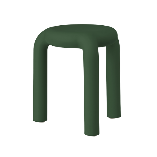 Piccolo stackable indoor outdoor stool green