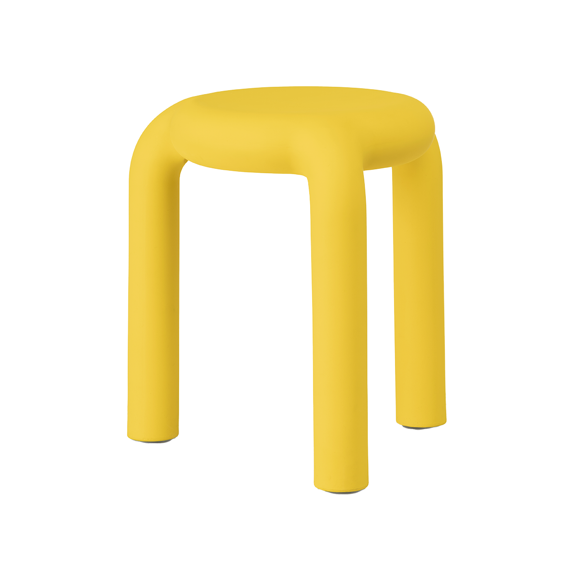 Piccolo stackable indoor outdoor stool yellow