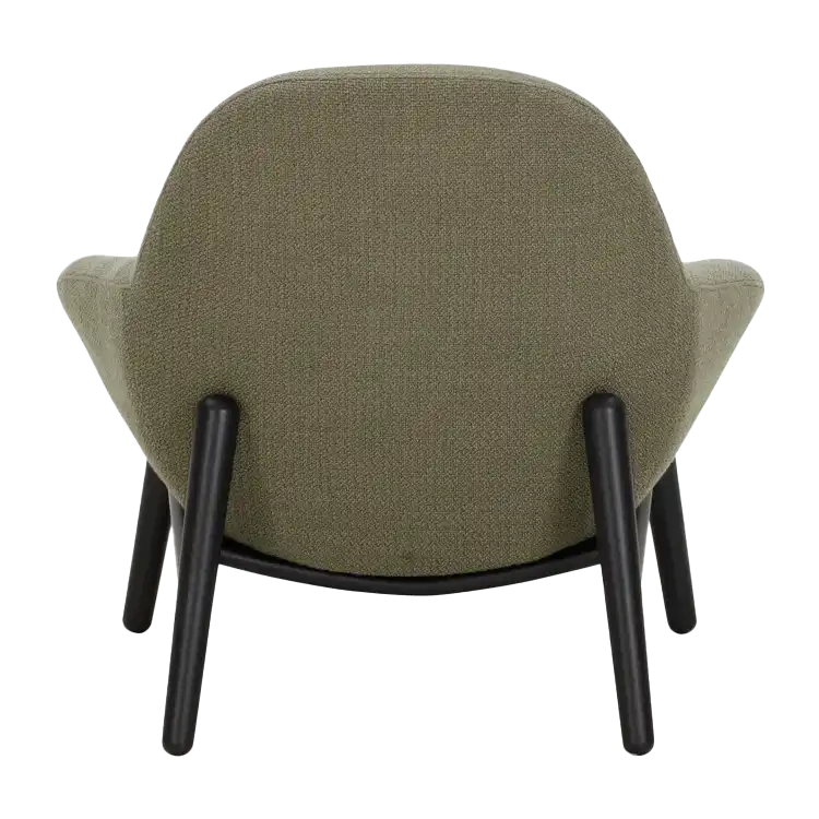 Perrie occasional chair  green with black frame