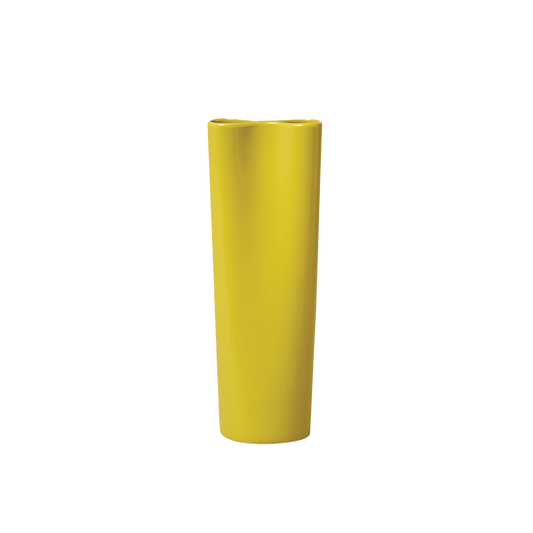 Pinch vase 22cm kowhai yellow