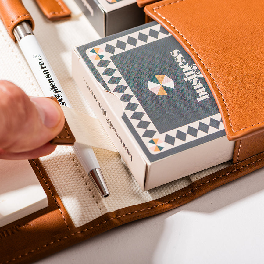 Playing cards set in cotton canvas case