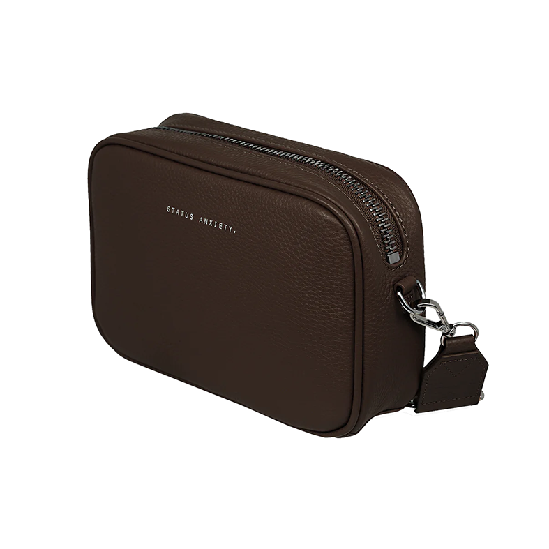 Plunder shoulder bag wide strap cocoa