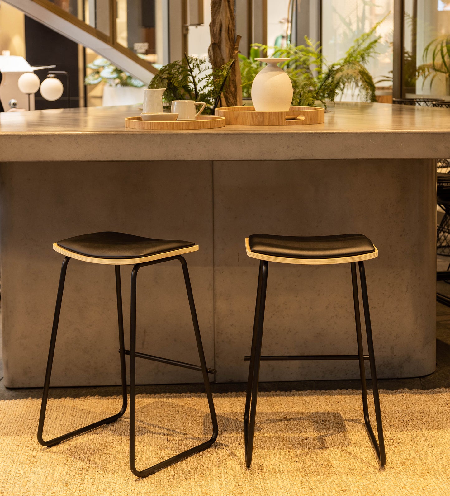 Minimalist bar stool 67cm – green with envy nz