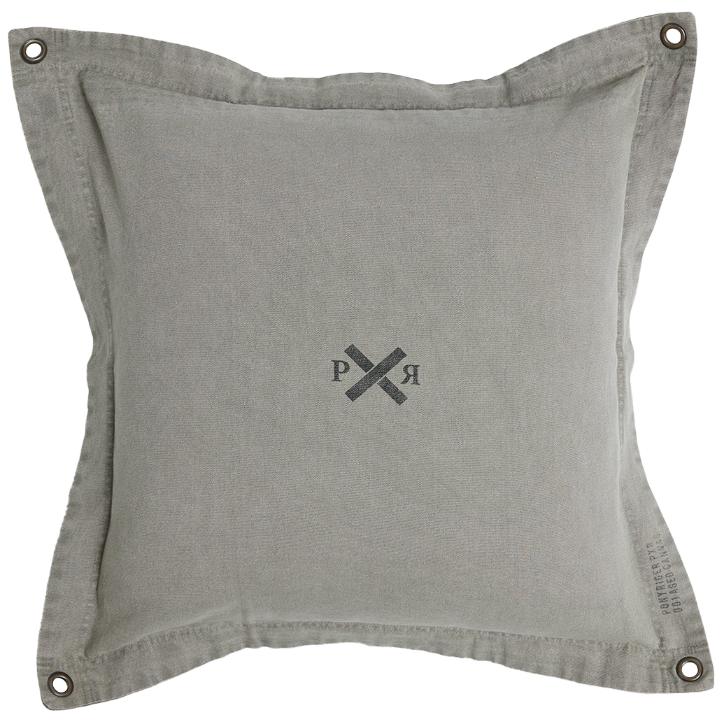 Pony Rider Highlander cushion cover 60cm olive grey