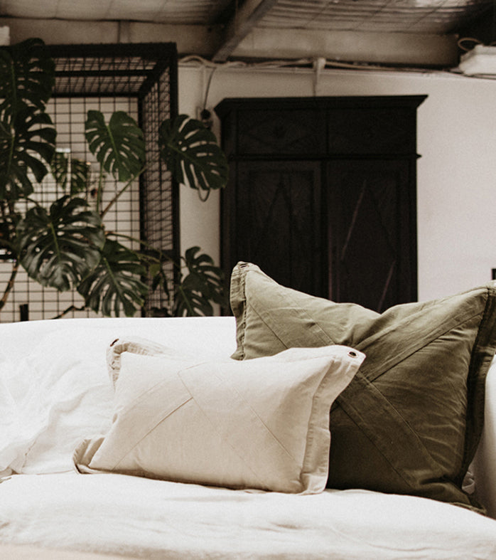 Pony Rider Lil Highlander X cushion cover 55 x 35cm natural