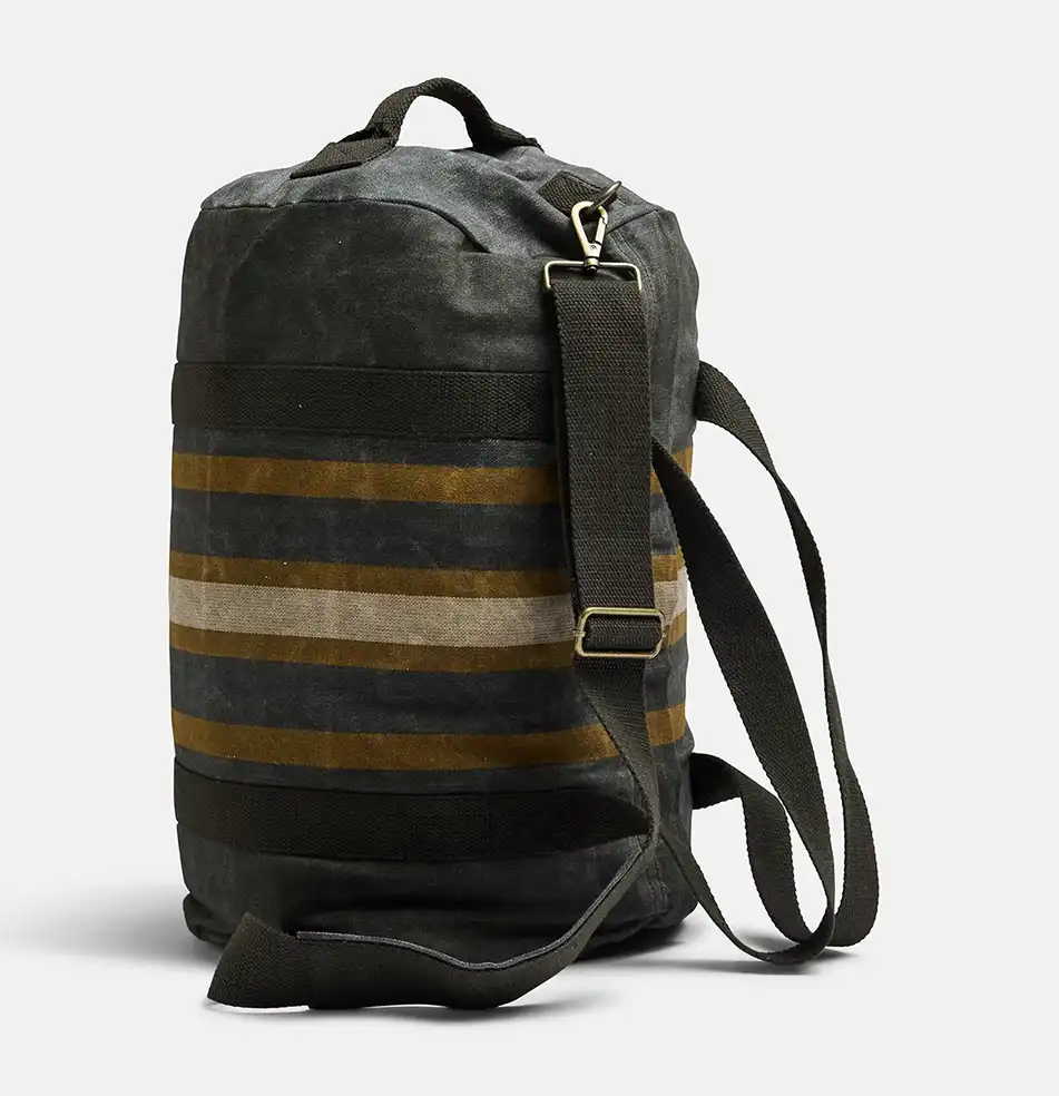 Pony Rider road tripper waxed cotton overnight bag