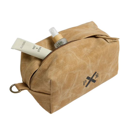 Pony Rider canvas toiletry bag clay