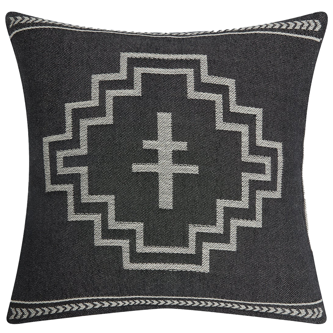Pony Rider Tree Totem reversible cushion cover 60cm black