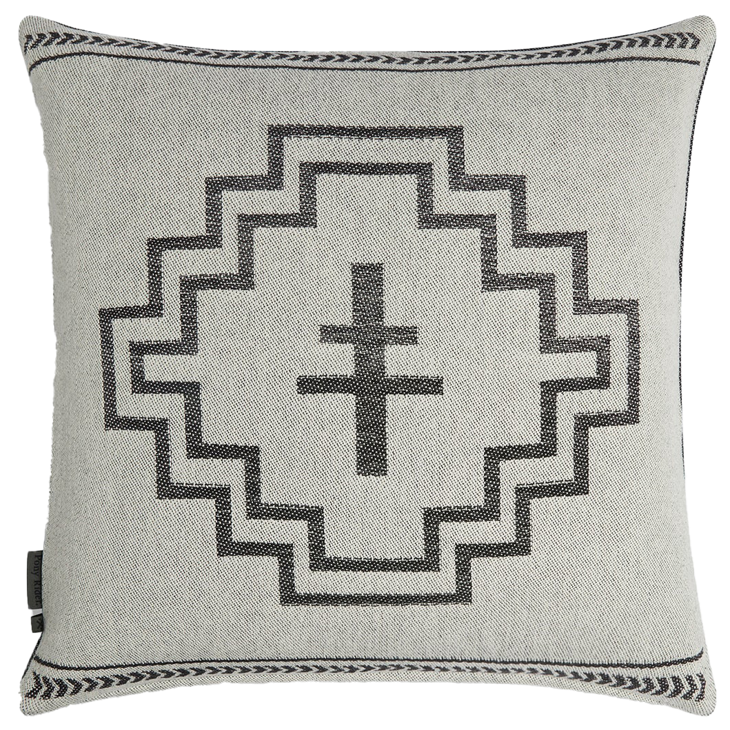 Pony Rider Tree Totem reversible cushion cover 60cm black